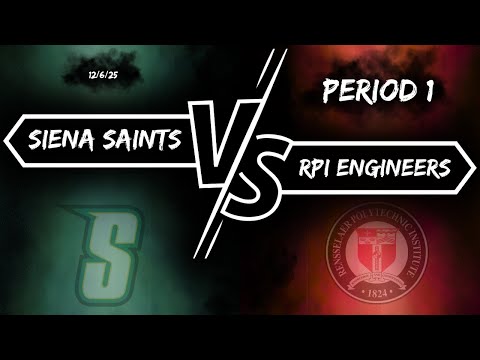 Siena vs RPI - Period 1 - Men's Ice Hockey - 12/6/25