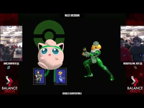 NE Melee Arcadian 5 - Darc/bonfire10 (Green) vs. Mr. Heat/Insightful (Blue) - SSBM Doubles WQF