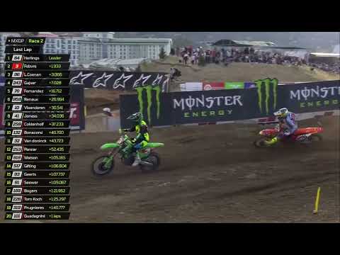 That was close for Romain Febvre at the checkered flag! #MXGPTurkiye