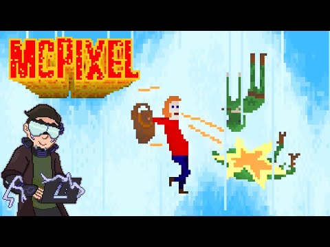 Hitting a dude with another dude | McPixel 3 Gameplay