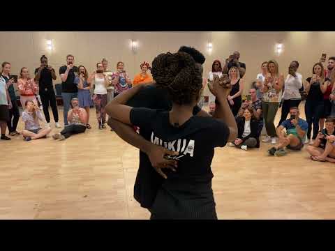 Adilson and Telma  after class demo at Mukua Festival Paris 2022