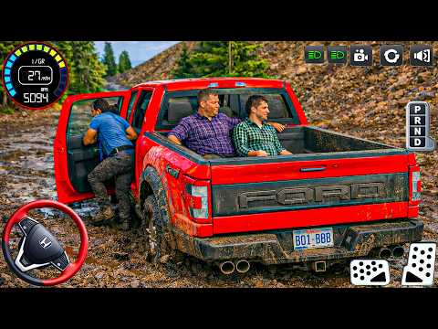 4x4 Jeep Driving Offroad Games: Mud Driving Adventure multi-passengers - android gameplay