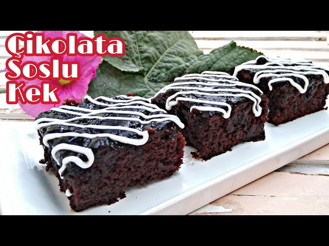 Brownie Tadında Çikolata Soslu Kek (Videolu) Nefis Yemek Tarifleri