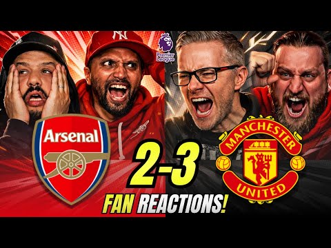 Arsenal & Manchester United Fans React to Arsenal 2-3 Manchester United | Premier League Reactions