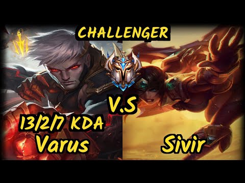 TL Doublelift (VARUS) vs SIVIR - 13/2/7 KDA BOTTOM ADC CHALLENGER GAMEPLAY - NA