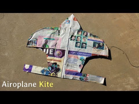 How to make a Airoplane Kite ? Video