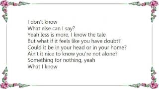 Grouplove - What I Know Lyrics