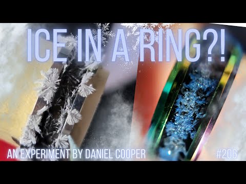 'THE ICE RING' - FROZEN In RESIN ART! An Experiment by Daniel Cooper