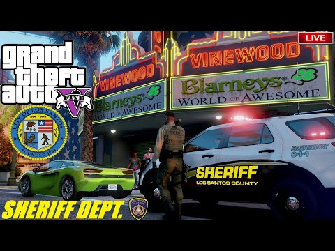New Police Patrol Sheriff Dept Shots Fired Money Truck on the Run GTA 5 LSPDFR #70