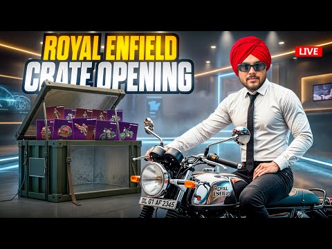 BGMI x ROYAL ENFIELD CRATE OPENING 🔥CONQUEROR RANK PUSH LIVE WITH IPREEET
