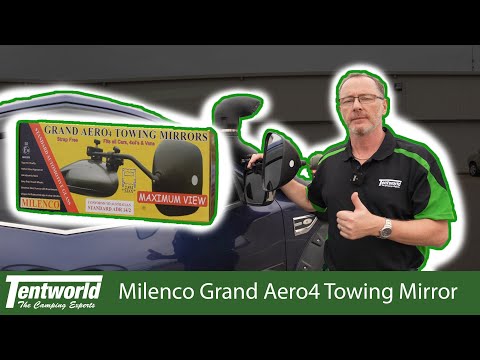 Milenco Aero4 Grand Wide Convex Mirror -  ideal for towing!