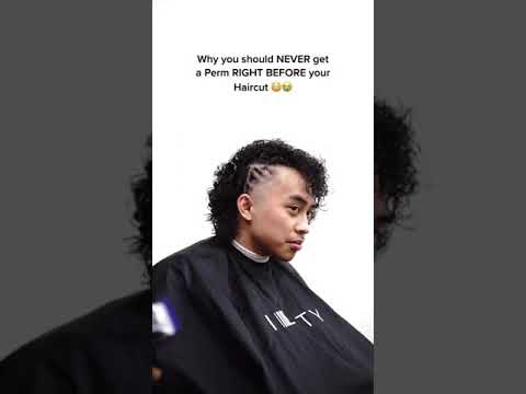 Why you should NEVER get a perm RIGHT BEFORE your Haircut #barber #perm #haircut #shorts