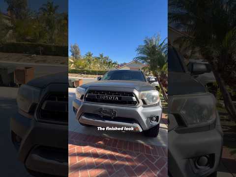 2nd Gen (2012-2015) Toyota Tacoma OEM TRD Pro Grille Install In A Minute #Toyota #Tacoma #TRD