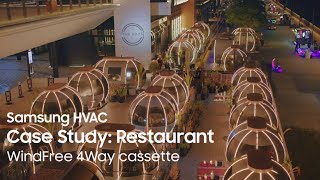  HVAC Case Study: Restaurant | WindFree 4Way cassette