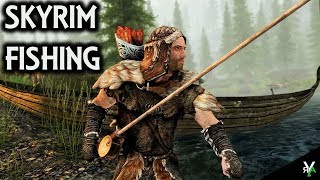 SKYRIM FISHING: Utility Mod!!- Xbox Modded Skyrim Mod Showcase