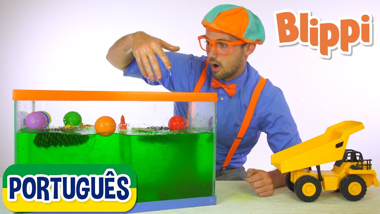 Blippi Português Afunda ou Flutua | Vídeos de ciência para crianças | Vídeos Educativos