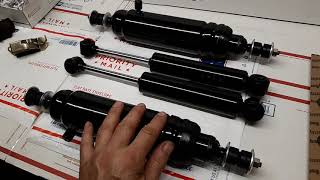 1967 CADILLAC ELDORADO AIR RIDE LEVELING VERTICAL REAR SHOCKS and HORIZONTAL REAR SHOCKS