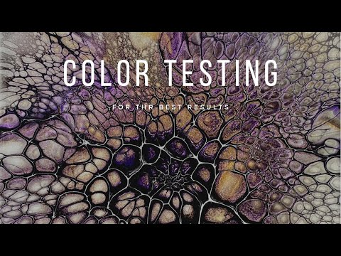 #360.  Color Testing and Fluid Art Blooms! Let’s play!! /  blooms technique /art therapy