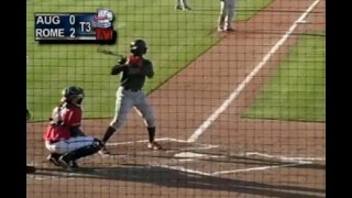 Lucius Fox hits first pro HR
