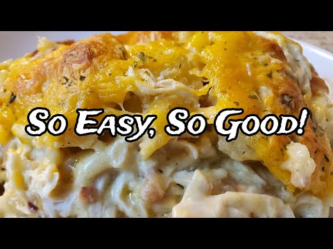 Easy Cheesy Bubble Up Chicken Casserole