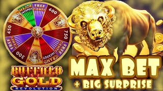 ⚠️Max Bet + Big Surprise with Many Bonuses in Buffalo Revolution Slot