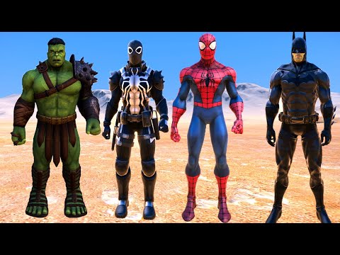 Örümcek Adam Ajan Venom Batman vs Hulk Ordusu - UEBS