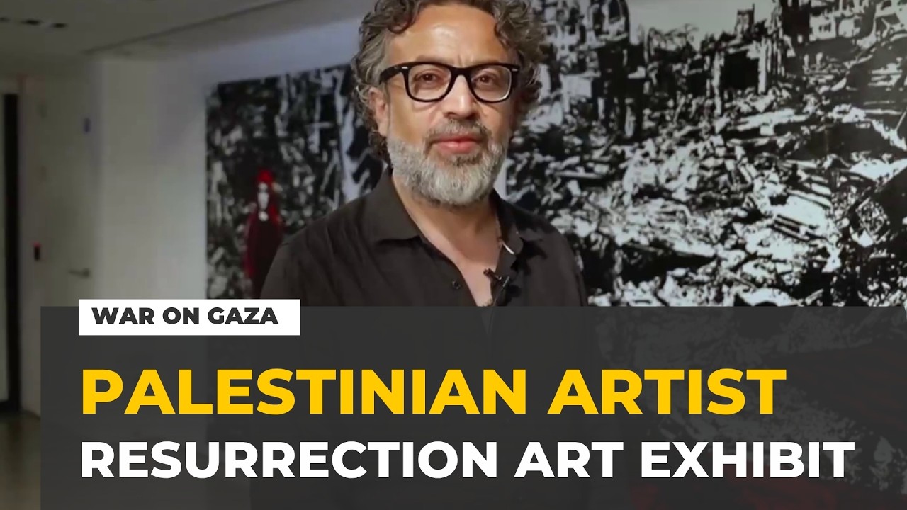 Palestinian artist’s ‘Resurrection’ on show in London reflecting Gaza grief and hope