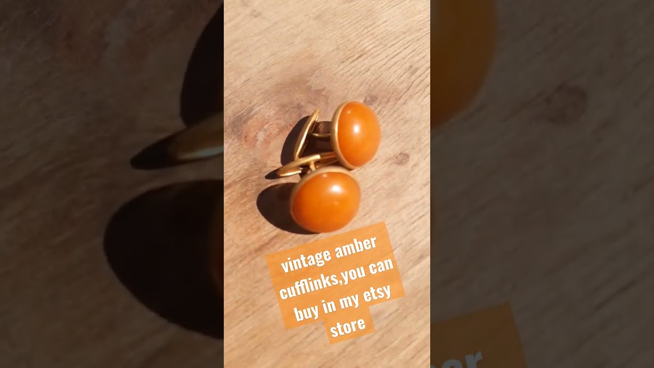 Watch vintage amber cufflinks, vintage items now vintage amber cufflinks, vintage items