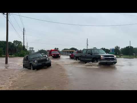 Flooding in Nashville, Arkansas.