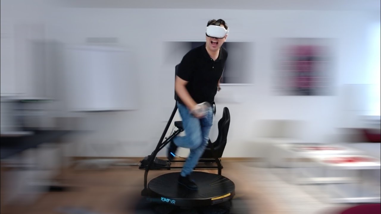 MRTV - Ihr könnt jetzt in VR LAUFEN! - Kat Walk C Review - Omnidirektionales Laufband für VR