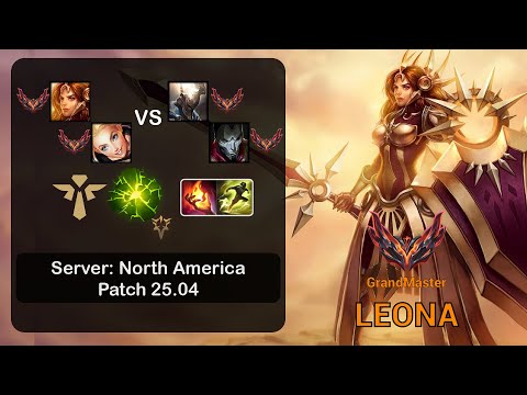 Leona Support + Lux vs Pantheon + Jhin - NA GrandMaster - Patch 25.04