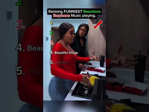 Ranking Funniest Reactions on earphone playing music.