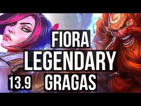FIORA vs GRAGAS (TOP) | 14/0/2, Legendary, 1.4M mastery | KR Master | 13.9