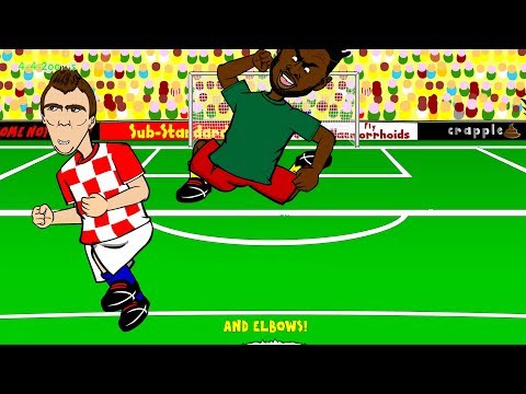 🇧🇷ALEX SONG'S ELBOW Cameroon vs Croatia 0-4🇧🇷 by 442oons (World Cup Cartoon 18.6.14)