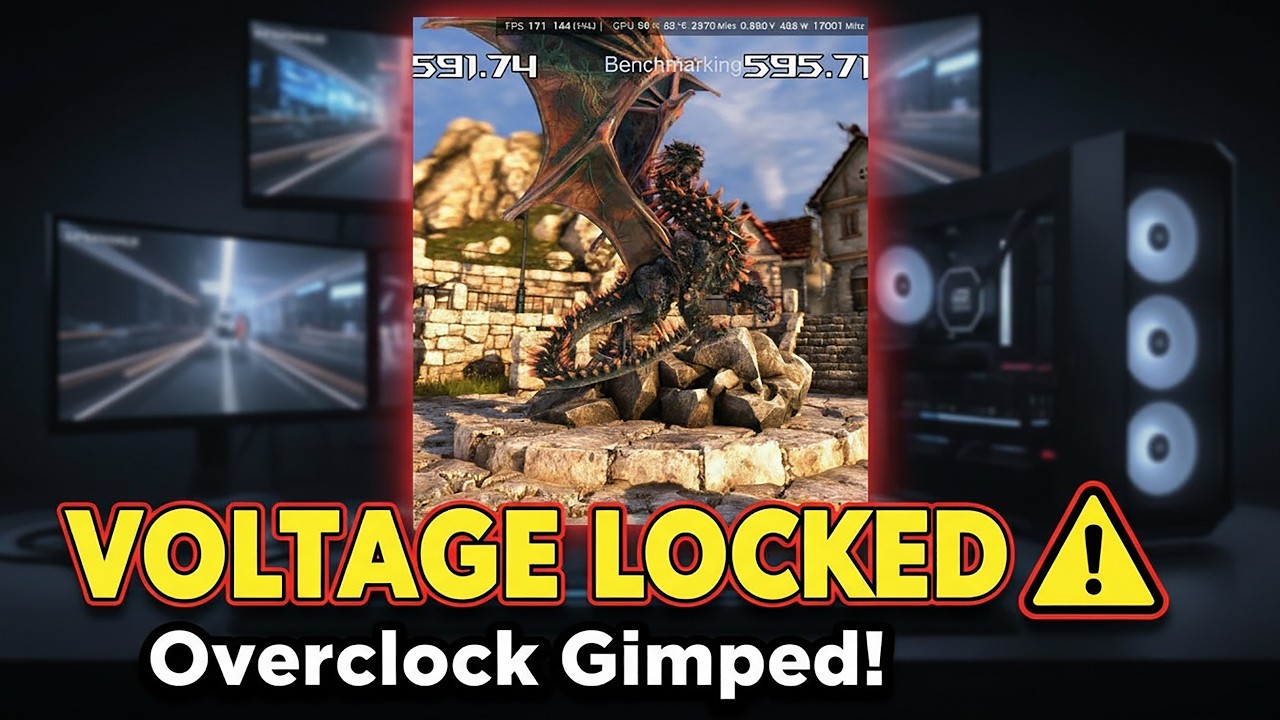 سائق نفيديا 595.71 قفل الجهد! فيركلوك الأعرج! - يوتيوب