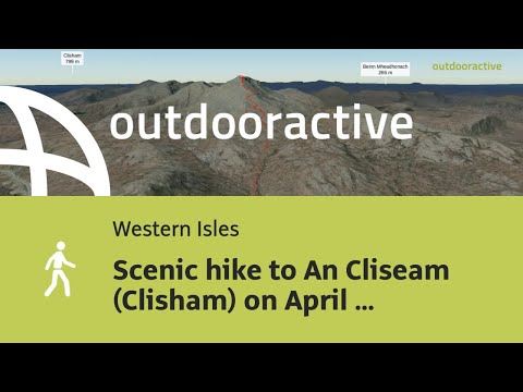 Flyover video: Scenic hike to An Cliseam (Clisham) on April 30, 2025