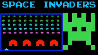 Space Invaders (FC · Famicom) video game port | 22-round session for 1 Player 🎮