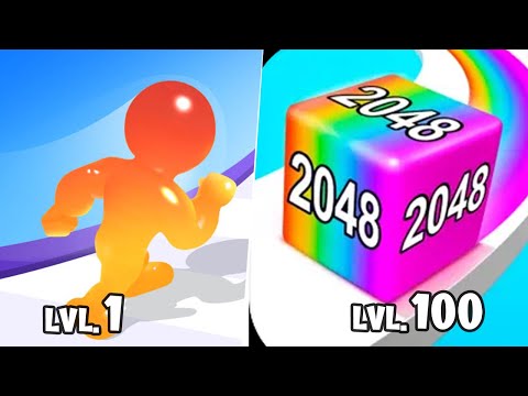 Blob Giant Runner 3D | Jelly Run - Gameplay Walkthrough Max Levels (Part 1)