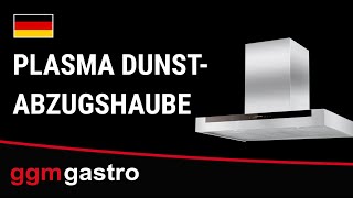 Hotte aspirante plasma - 1200 mm - efficacité de purification de l’air 95 % - avec filtre et lampe