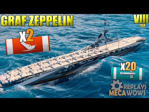 Graf Zeppelin 2 Kills 119k Damage | World of Warships Gameplay