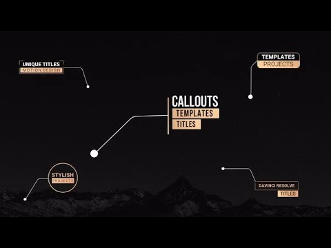 Callout Titles V2 DaVinci Resolve Templates