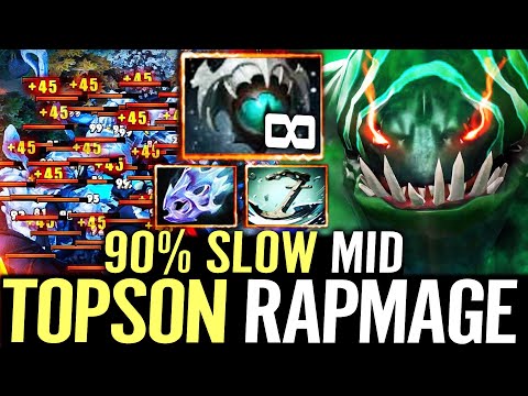 🔥 TOPSON Tidehunter RAMPAGE 100% NEW MID — Eyes of Skadi 90% SLOW Can't Escape Dota 2 Pro
