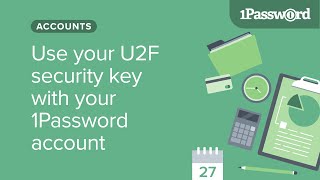 Use your U2F security key with your 1Password account