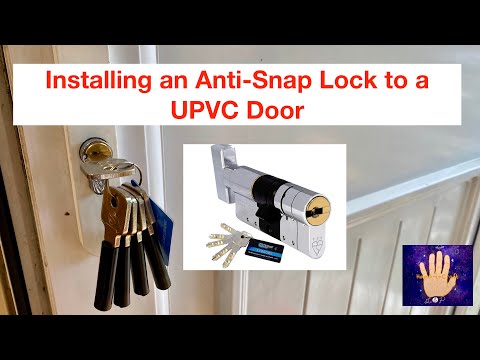 Installing an Anti-Snap Lock / Barrel to a UPVC Door. Ep #12 Modular Workshop Build