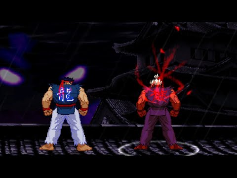 Shin Ryu Vs Shin Akuma - The Most Brutal Battle OF Rivals - Epic Highest Level Insane Fight