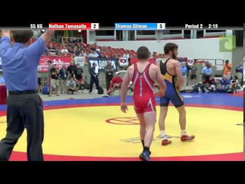 FS 55 KG Finals (1 of 2) - Nathan Tomasello vs. Thomas Gilman