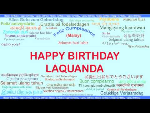LaQuanda   Languages Idiomas - Happy Birthday
