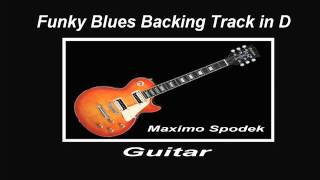 FUNKY BLUES BACKING TRACK IN D