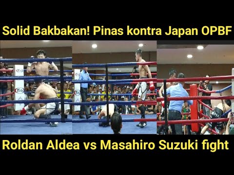 Grabeng Bakbakan to ! OPBF lightweight title Roldan Aldea vs Masahiro Suzuki fight