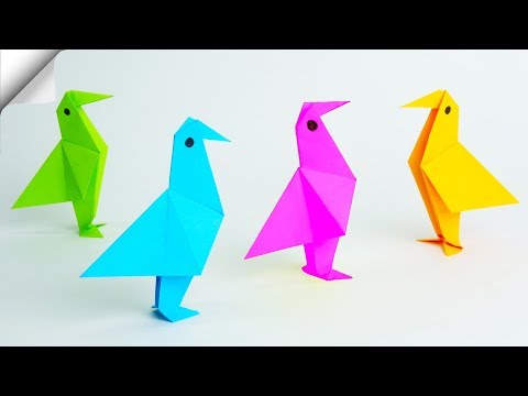 DIY paper toys Easy paper birds